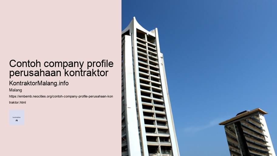 contoh company profile perusahaan kontraktor