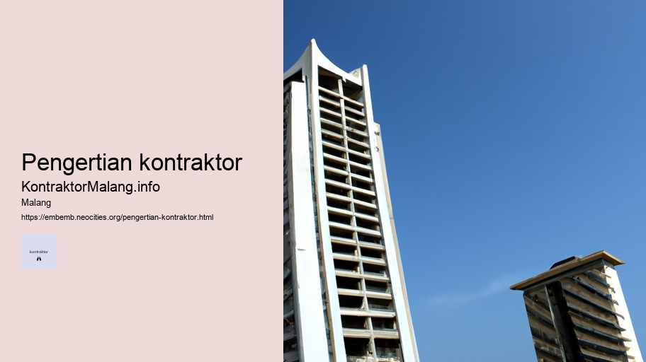 pengertian kontraktor